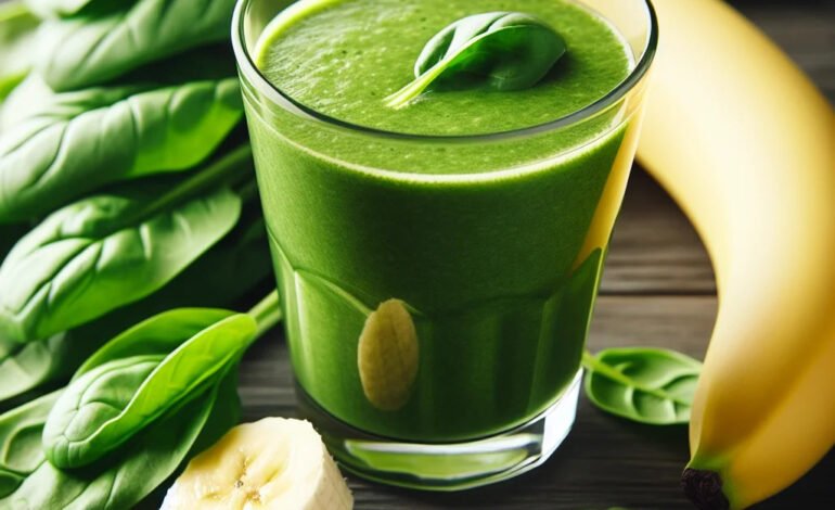 Spinach and Banana Smoothie – Adds an easy serving of greens to your day, with a sweet and tasty twist