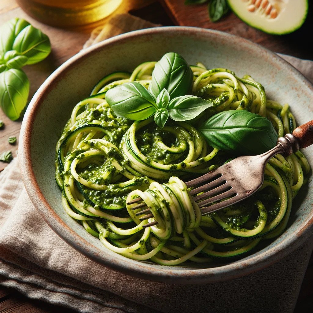 Zucchini Noodles with Pesto – A low-carb alternative to traditional pasta.